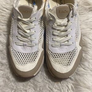 TAOS‎ Women’s Direction Casual Sneakers in CREAM/YELLOW MULTI Size 8.5